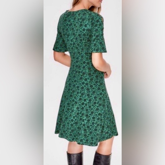 Boden 1/2 sleeve Alexis Jersey Dress in Green Enchanted Vine ZP1 - Picture 8 of 11